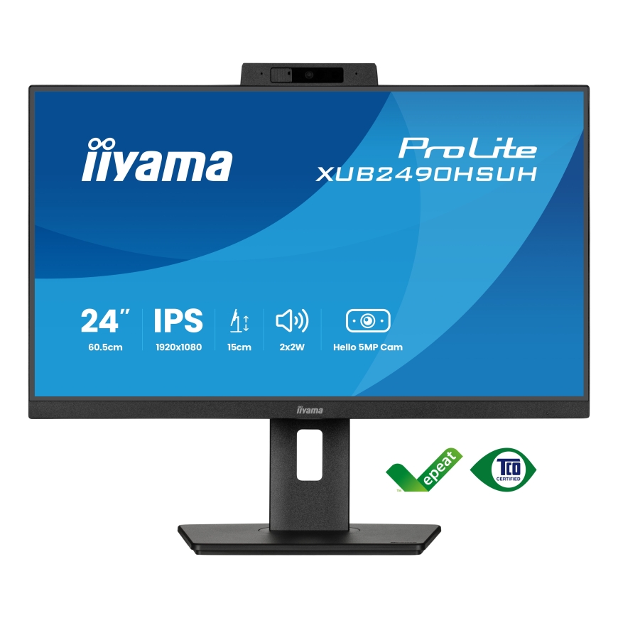 iiyama XUB2490HSUH-B2 monitori 60,5 cm (23.8") 1920 x 1080 pikseļi Full HD LED Melns – 2