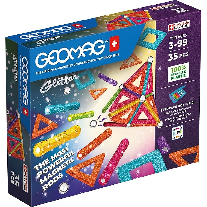 Geomag Glitter Panels Recycled Neodīma magnēta
