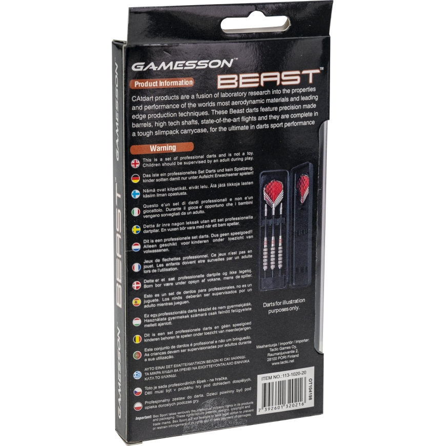 Tactic Catdart smiginis STEELTIP Beast 20g profesionalus – 5