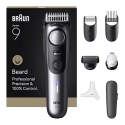 Braun BeardTrimmer 9 BT9520 триммер для бороды Аккумулятор 52 2 cm Влажное и сухое Черный, Серый Braun BeardTrimmer 9 BT9520 триммер для бороды Аккумулятор 52 2 cm Влажное и сухое Черный, Серый