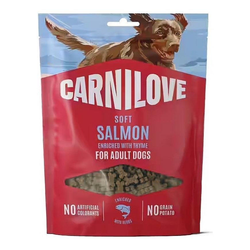 CARNILOVE Mīkstā laša ar timiānu - suņu našķis - 200g