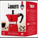 Moka pot for 3 cups Moka Express 5466 BIALETTI red Moka pot for 3 cups Moka Express 5466 BIALETTI red