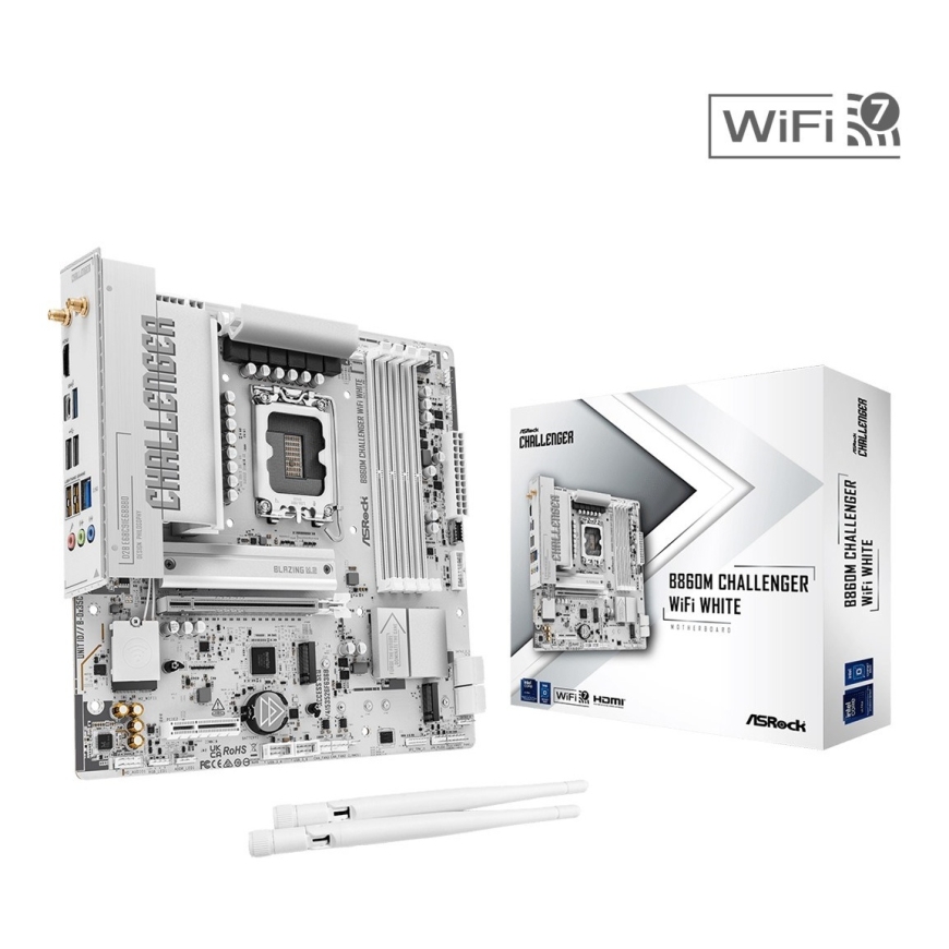 B860M CHALLENGER WIFI WHITE emolevy