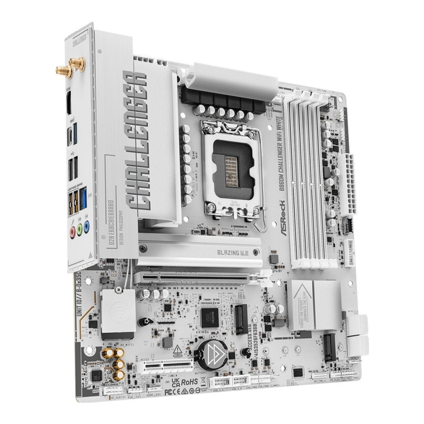 B860M CHALLENGER WIFI WHITE mātesplate – 2