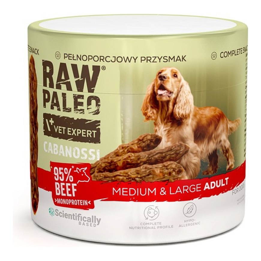 VETEXPERT Raw Paleo Cabanossi liellopu gaļa