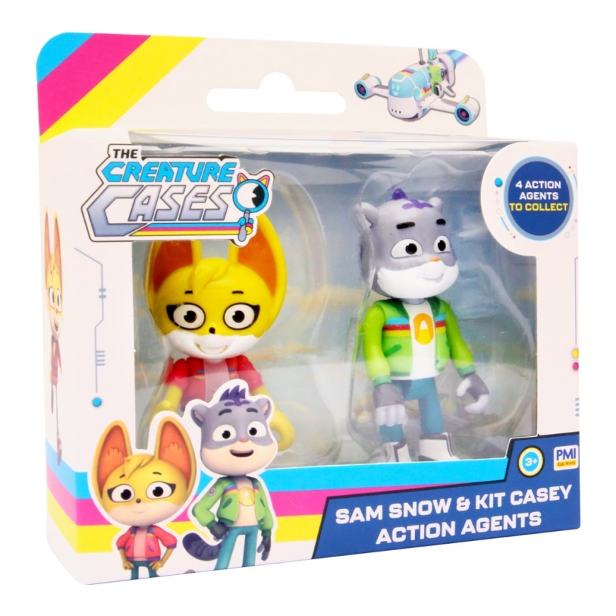 CREATURE CASES S1 ACTION AGENTS 7,5 CM - 2 PAKKAUSTA (VALIKOIMA)
