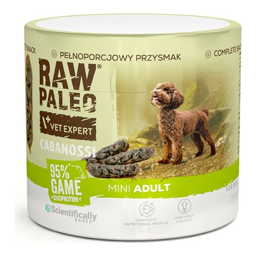 VETEXPERT Raw Paleo Cabanossi mängulihatoode - koerantoit - 100g