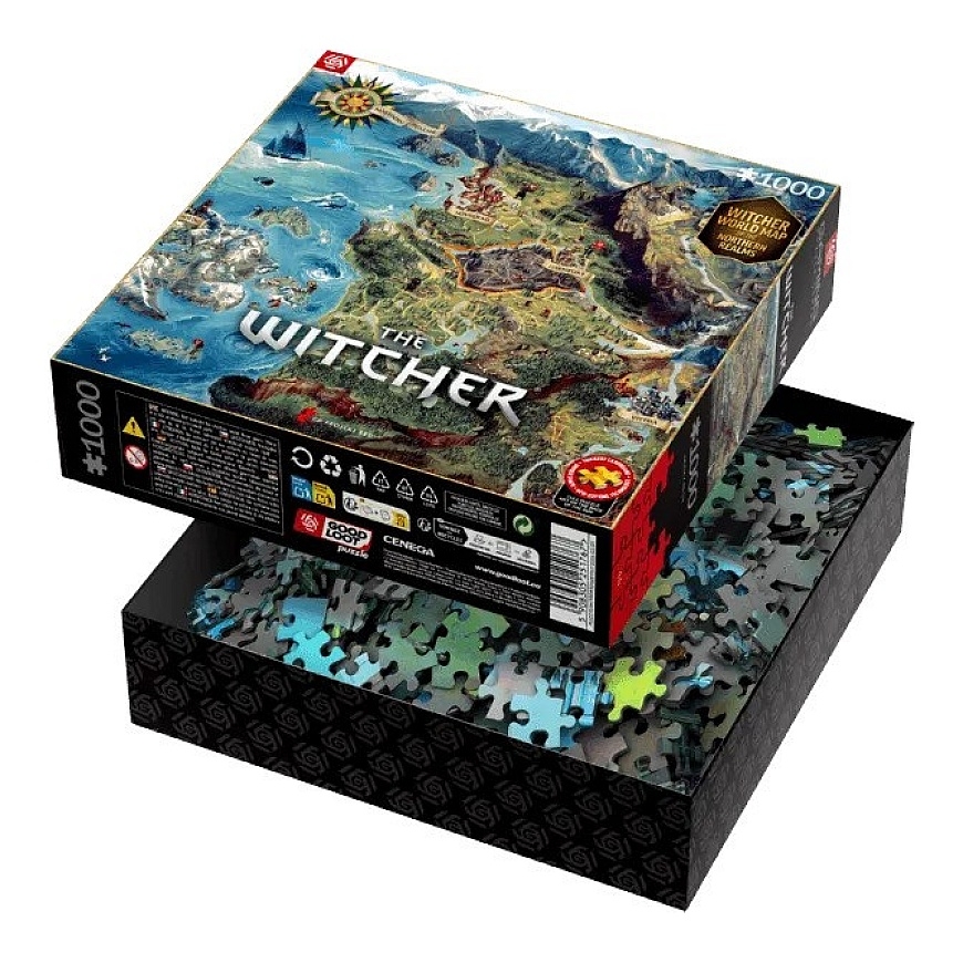 Puzzle Good Loot Gaming - The Witcher: The Northern Realms Map 1000 pcs – 5