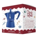 Мока-пот на 3 чашки Moka Express 5464 BIALETTI синий