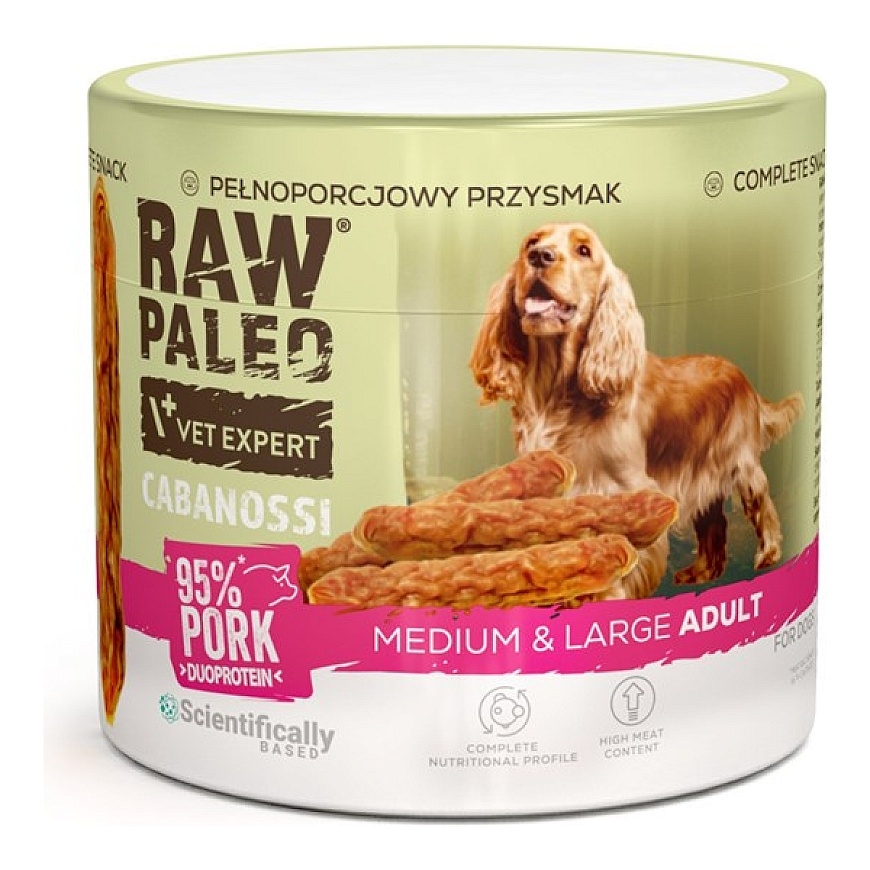 VETEXPERT Raw Paleo Cabanossi Cūku Vidēja
