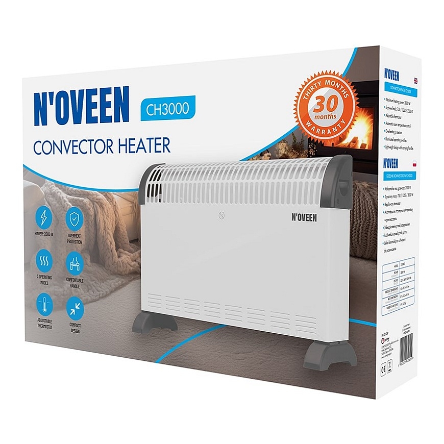 NOVEEN CH3000 konvekcinis šildytuvas – 5