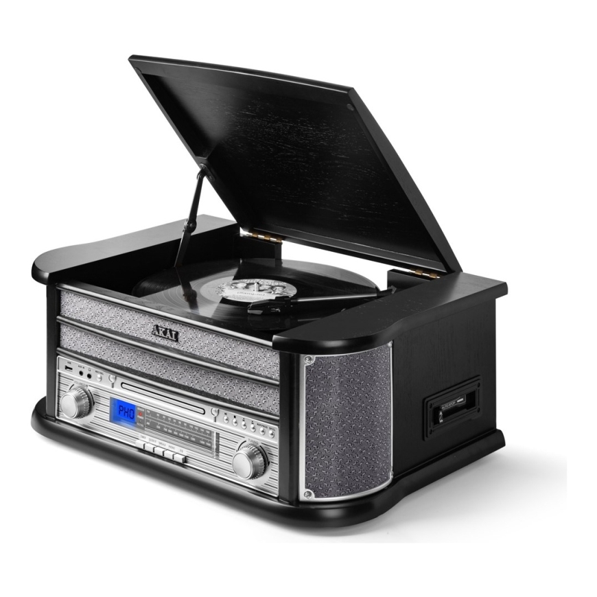 AKAI ATT-350CC - levysoitin, jossa on CD- ja kasettisoitin