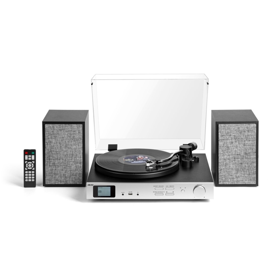 AKAI ATT-500SP - stereo turntable with external speakers