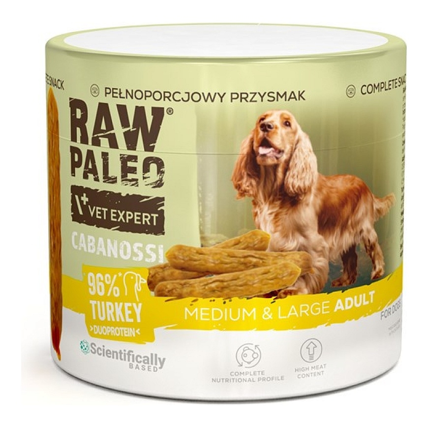 VETEXPERT Raw Paleo Cabanossi Turcija Vidēja