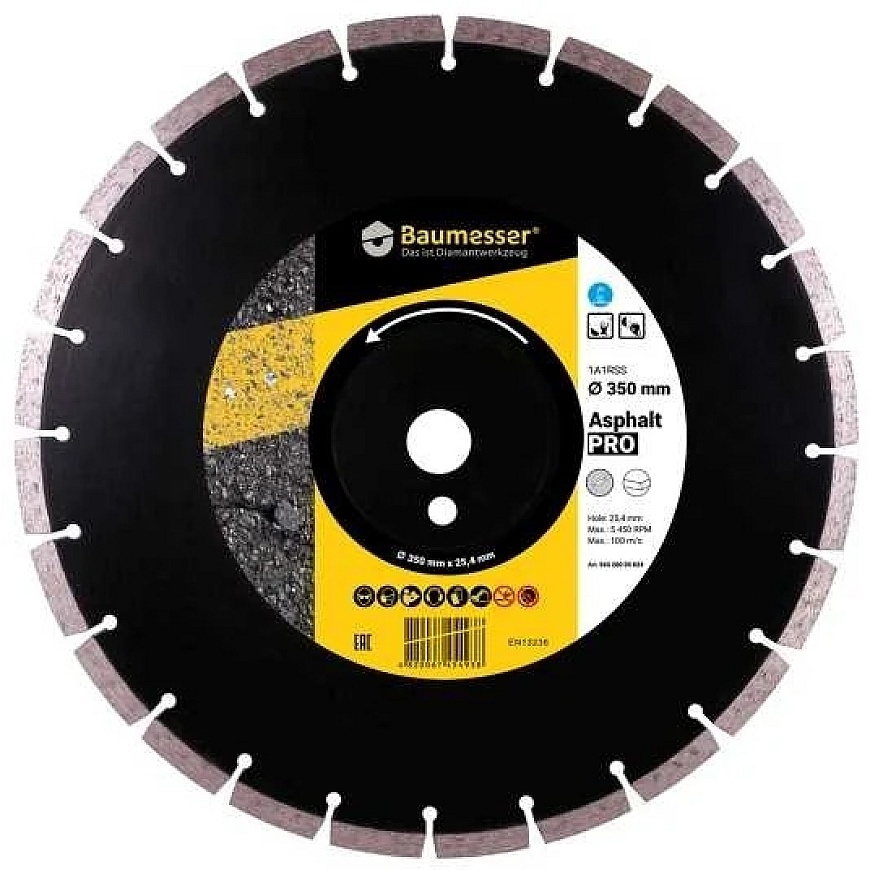 350 mm Distar ASPHALT cutting disc for asphalt and fresh concrete – 3
