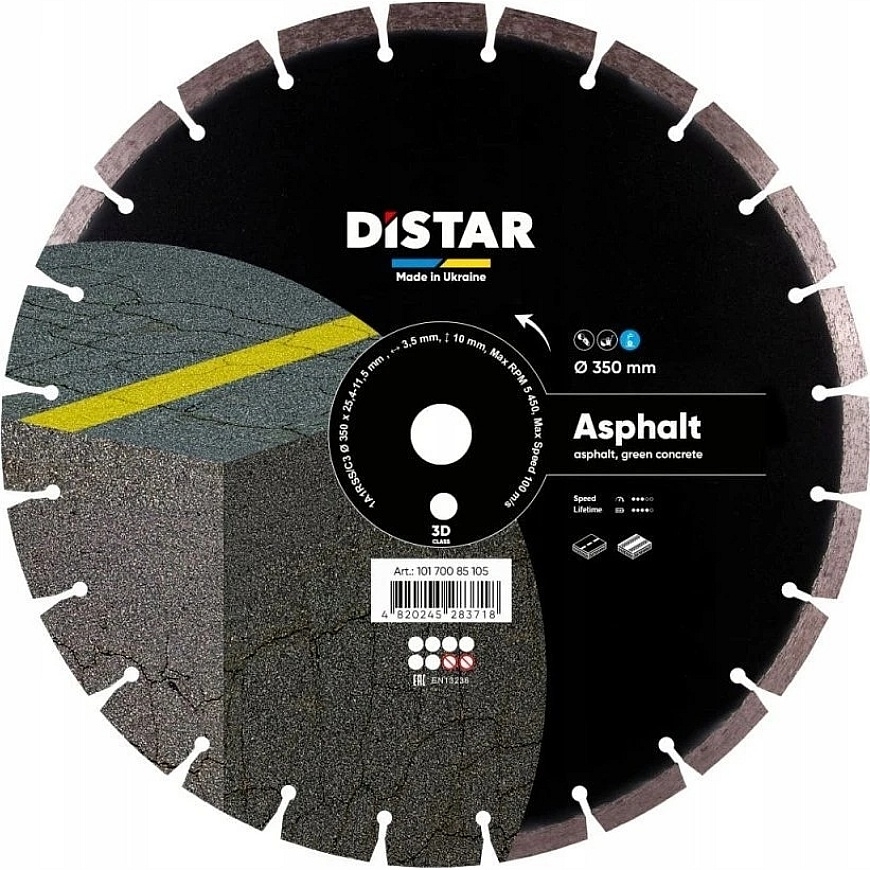 350 mm Distar ASPHALT cutting disc for asphalt and fresh concrete – 4