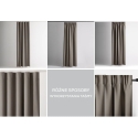 Velvet curtain with loops AmeliaHome 200 × 280 cm, sand Velvet curtain with loops AmeliaHome 200 × 280 cm, sand