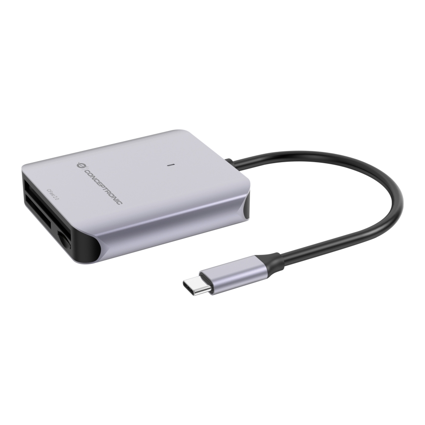 Conceptronic BIAN09G кардридер USB 3.2 Gen 2 Type-C Серый