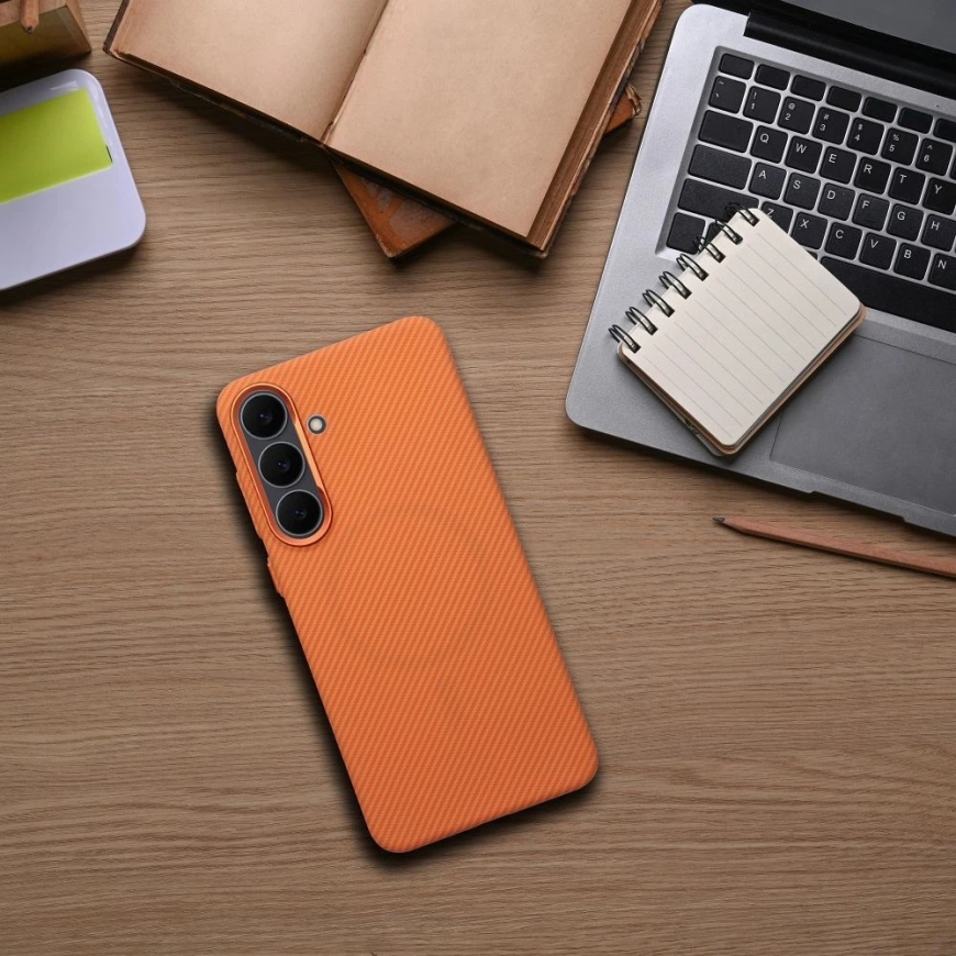 OEM Case for Samsung S26 FE K-Look compatible with MagSafe orange – 4
