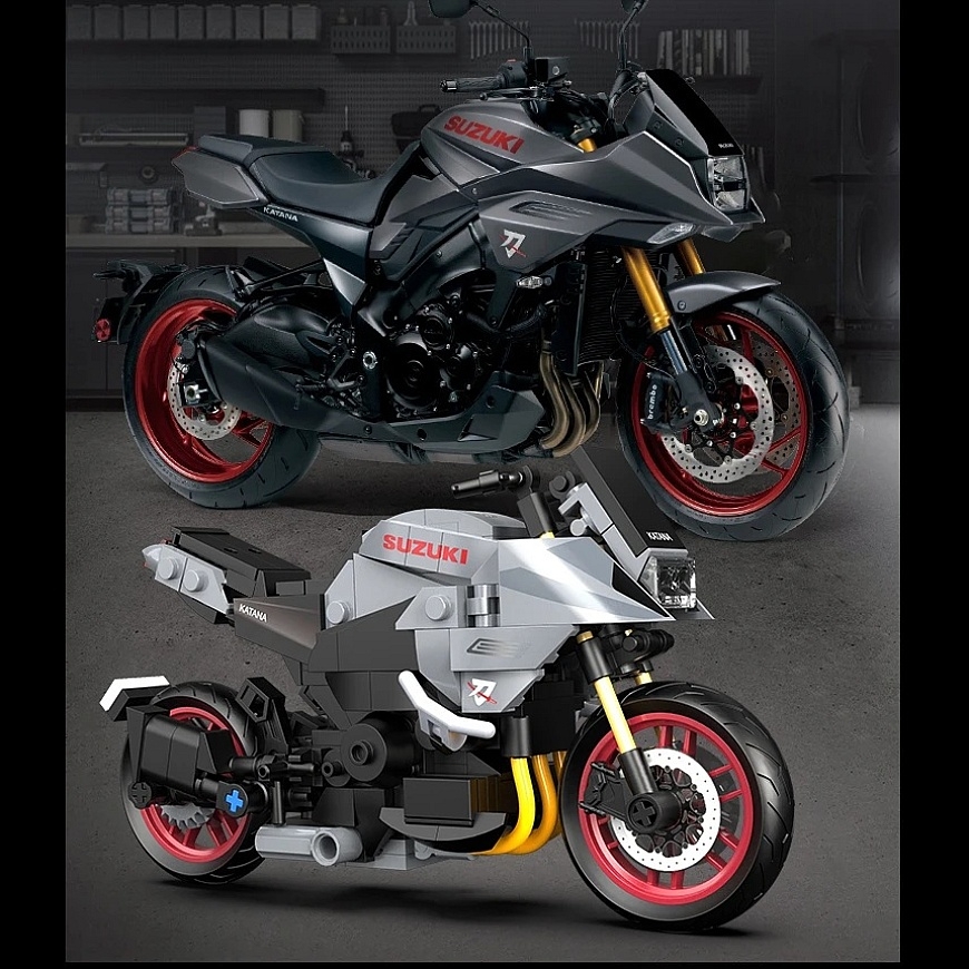 CADA BLOKAI SUZUKI KATANA MOOTORATTAS 1:12 310 ELEMENTI – 3