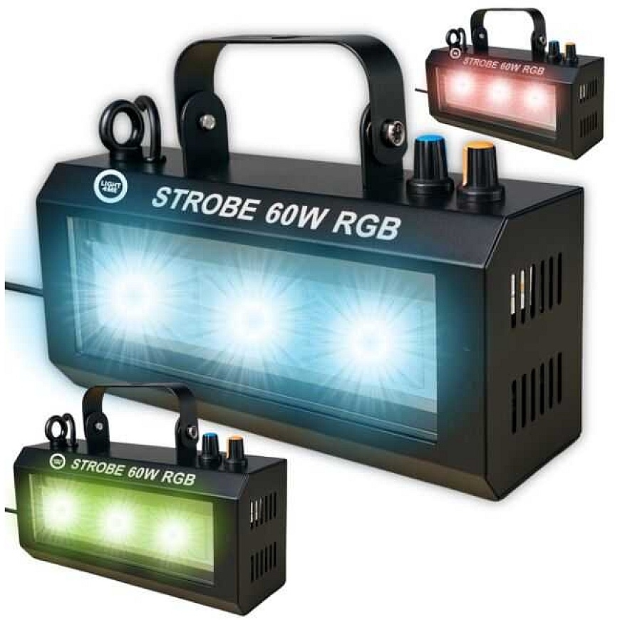LIGHT4ME STROBE 60W RGB stroboskopiskais apgaismojuma