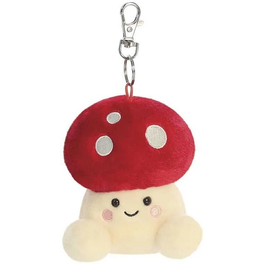 AURORA PALM PALS Plush Keychain - Mushroom, 10 cm