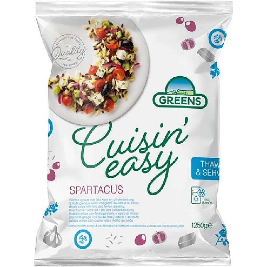 Frozen vegetable mix GREENS Spartacus, 1.25 kg – 2