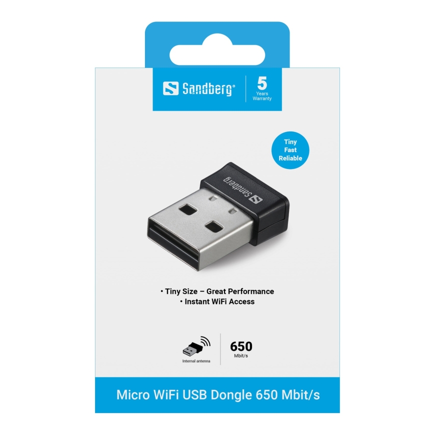 Sandberg Micro Wifi Dongle 650 Mbit/s – 5