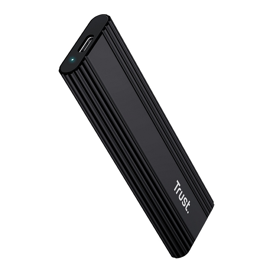 Trust 25806 storage drive enclosure SSD enclosure Black