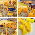 WOOPIE kinetic sand construction site suitcase with crane WOOPIE kinetic sand construction site suitcase with crane