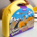 WOOPIE kinetic sand construction site suitcase with crane WOOPIE kinetic sand construction site suitcase with crane