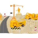 WOOPIE kinetic sand construction site suitcase with crane WOOPIE kinetic sand construction site suitcase with crane