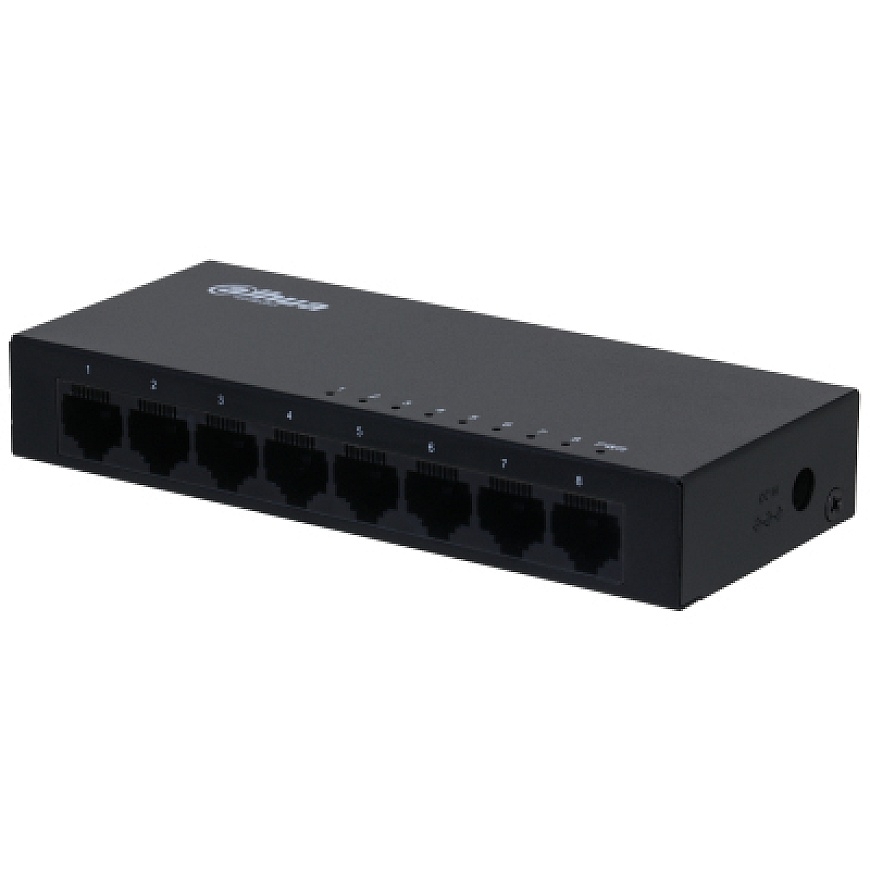 Dahua Technology SG1008-EUR network switch Unmanaged L2 Gigabit Ethernet (10/100/1000) Black – 2