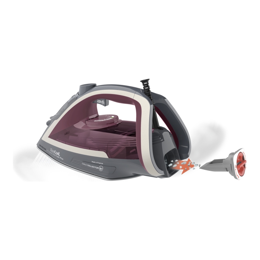 Tefal Ultragliss Anti-Calc Plus FV6840 Steam iron 2800 W Purple, Silver – 4