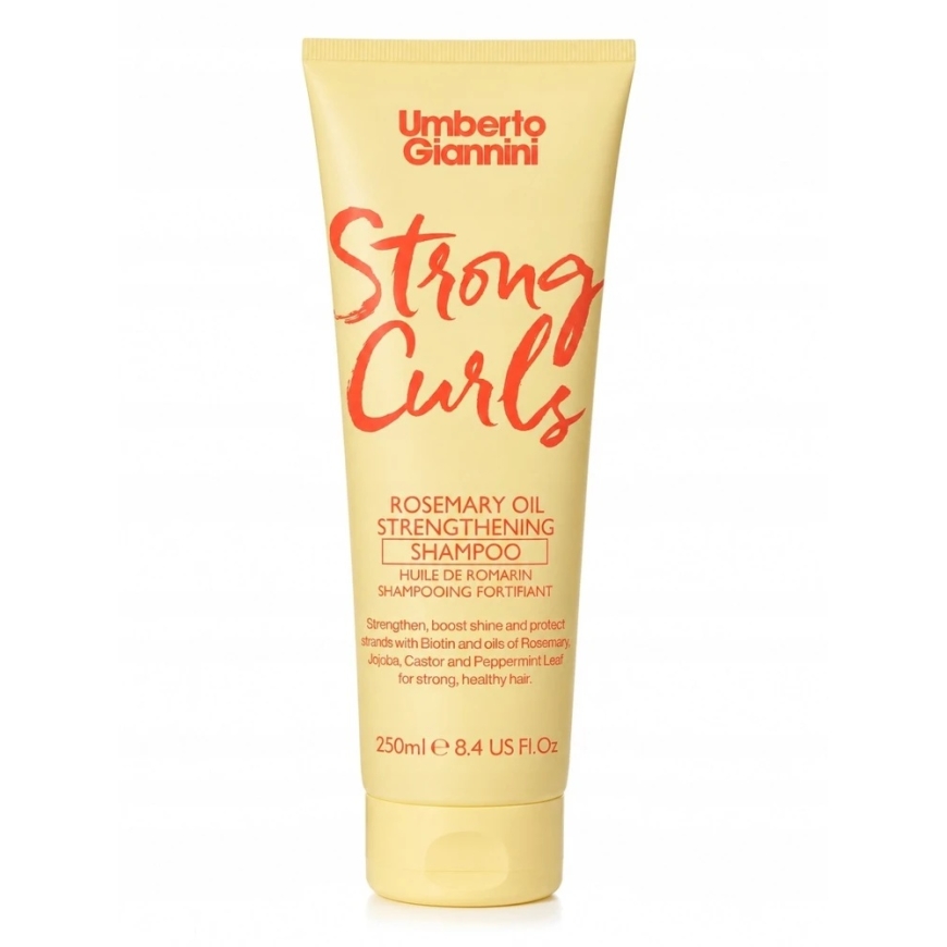 Umberto Giannini Strong Curls plaukų šampūnas stiprinantis, 250 ml – 2