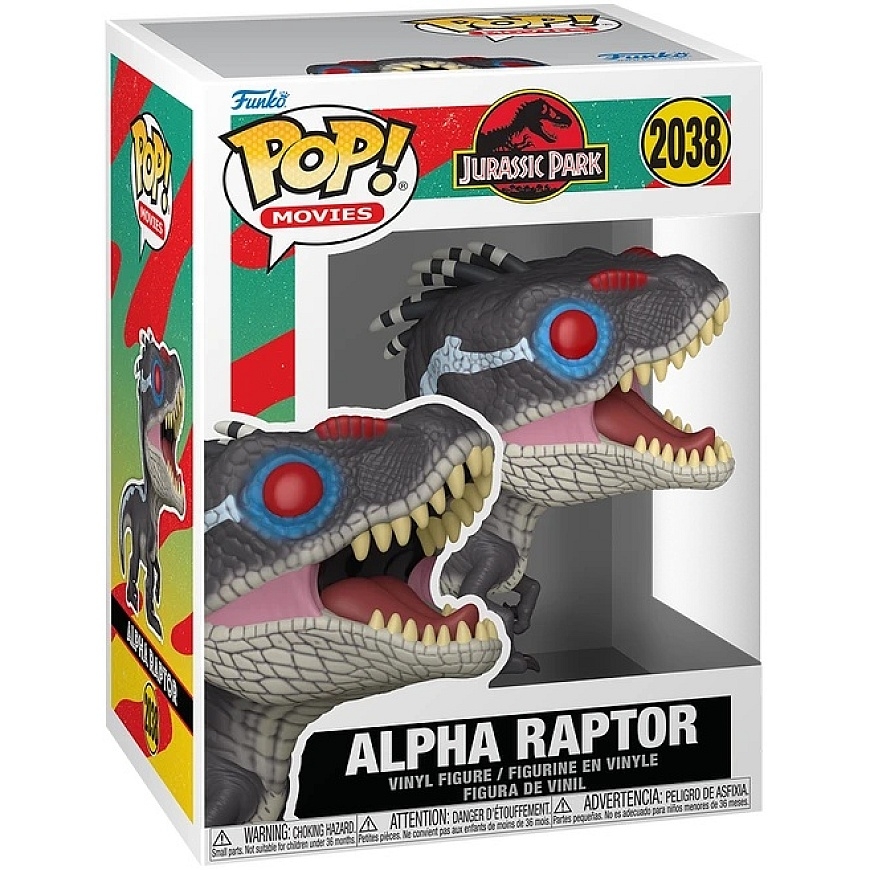 FUNKO POP! Vinülinine figuur: Jurassic Park - Alpha Raptor, ~9 cm – 2