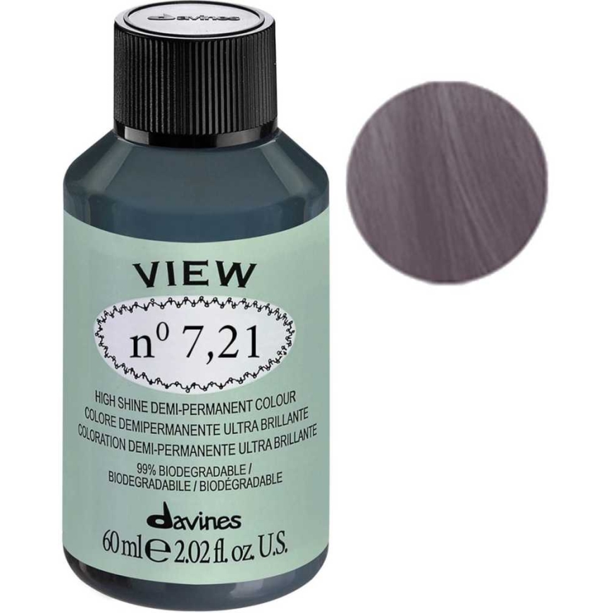 Davines View Demi-Permanent Juuksevärv 7.21 Gloss, 60 ml