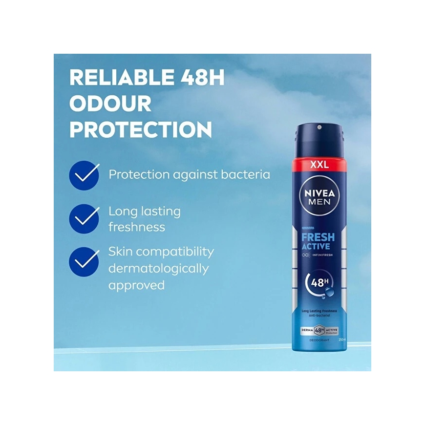 Nivea Men Fresh Active Deodorant Spray 250 ml