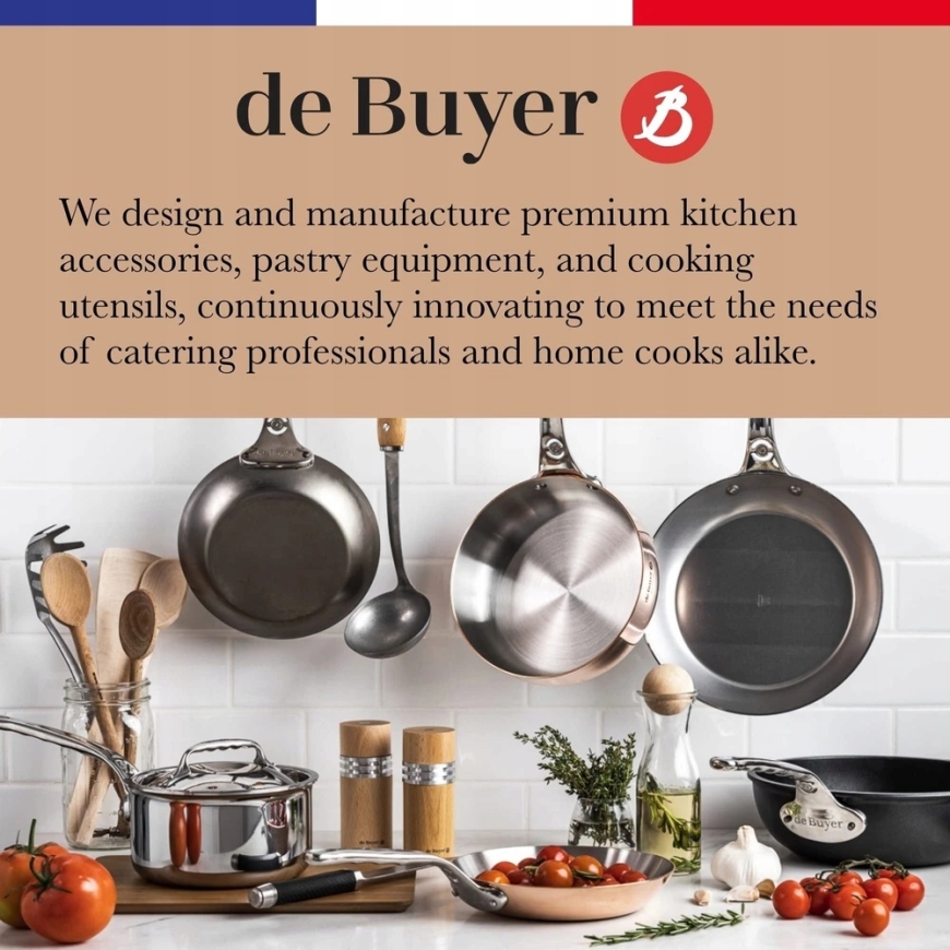 De Buyer Lumarko Rectangle Frying Pan, 38x26, Mineral B – 2