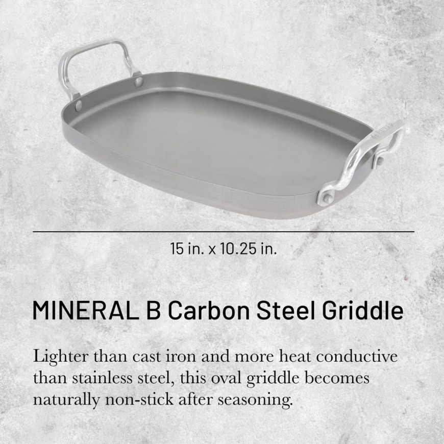 De Buyer Lumarko Rectangle Frying Pan, 38x26, Mineral B – 5