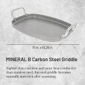 De Buyer Lumarko Rectangle Frying Pan, 38x26, Mineral B De Buyer Lumarko Rectangle Frying Pan, 38x26, Mineral B