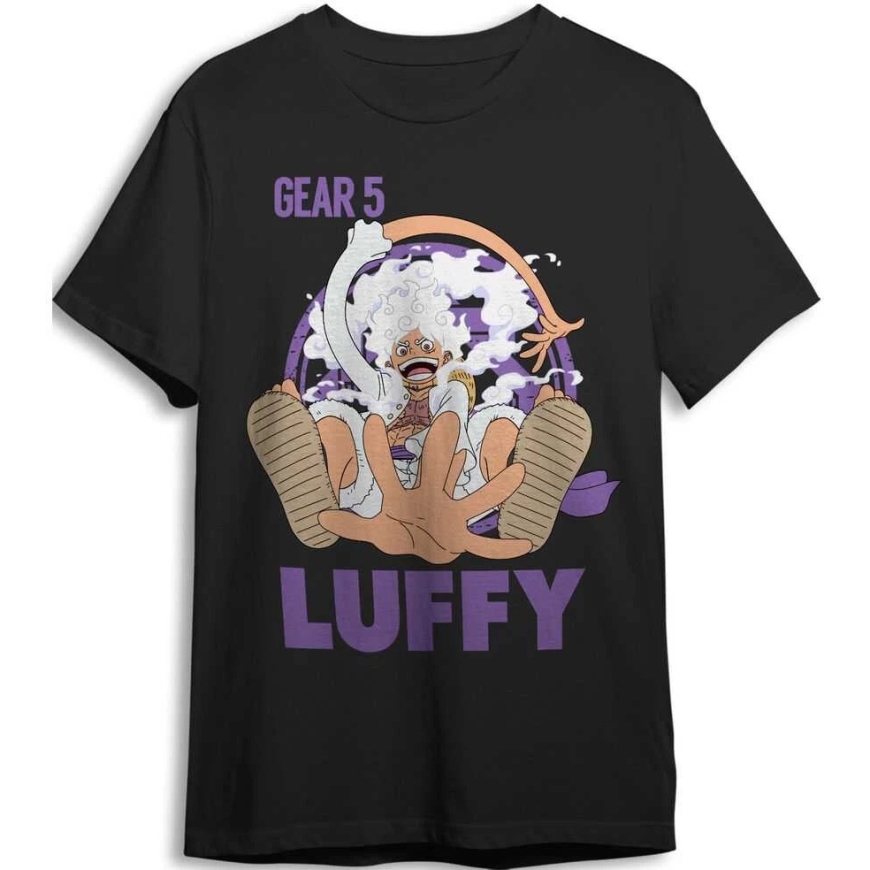 Toei Animation One Piece Monkey D. Luffy Gear 5 pieaugušo T-krekls