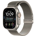 Apple Watch Ultra 4 GPS + Cellular 49mm Natural Titanium Case with Natural Titanium Milanese Loop - M Apple Watch Ultra 4 GPS + Cellular 49mm Natural Titanium Case with Natural Titanium Milanese Loop - M