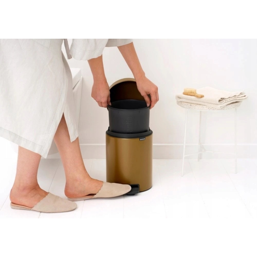 Brabantia Newicon 5 L Laundry Basket, Warm Brass – 2