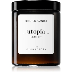 Parduodama aromātiskā svece „The Olphactory Utopia Leather“ ar ādas smaržu, 135 g.