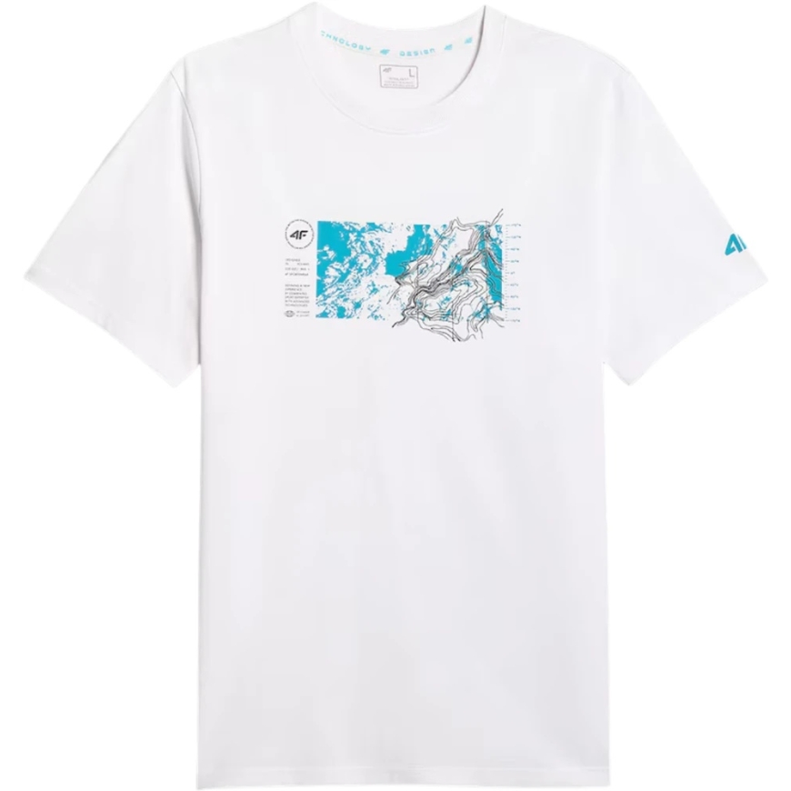 Meeste T-särk 4F M2823 valge 4FWSS26TTSHM2823 10S (3XL) – 2