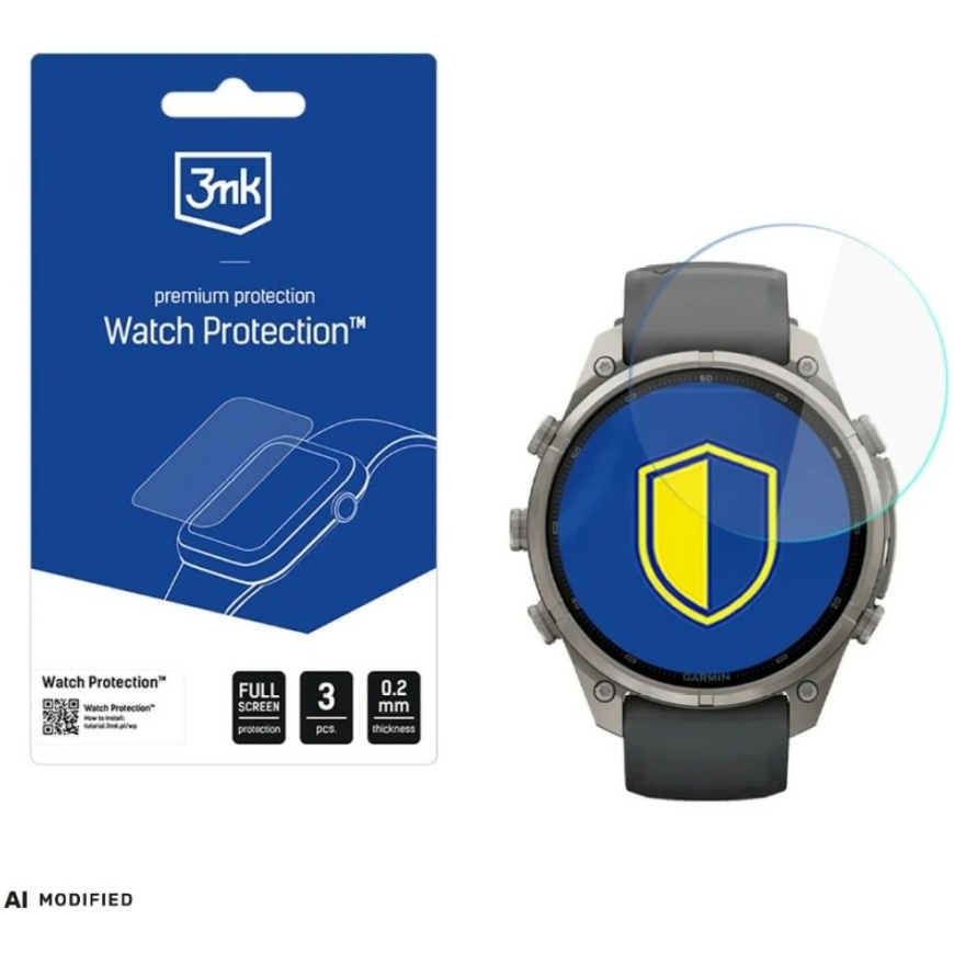 Hibrīda stikls 3MK FlexibleGlass Watch Garmin Fenix 9 Pro 47mm