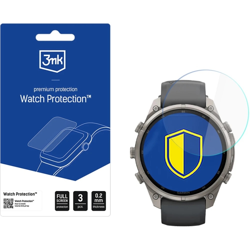 Hibridinis stiklas 3MK FlexibleGlass Watch Garmin Fenix 9 Pro 47mm – 2