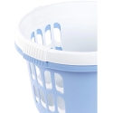 Beldray LA00000174CRNEU7 Set Of Two Laundry Basket 30L, White/Blue Beldray LA00000174CRNEU7 Set Of Two Laundry Basket 30L, White/Blue
