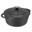 King Hoff Pot Pot with lid, cast iron, 22 cm diameter, 2.4 l, "Kinghoff"